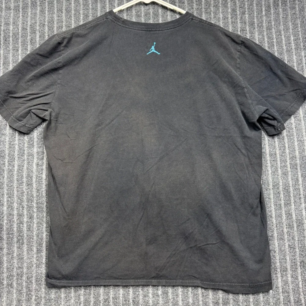 Jordan Graphic T-Shirt XL Black Basketball Mouth Jumpman Logo (2302)
